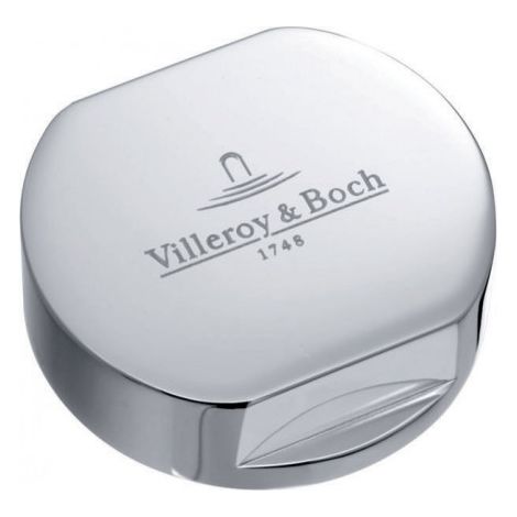 Bouton pour mécanisme 2 cuves, VILLEROY & BOCH en laiton finition chromé