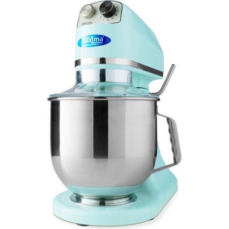 Mixer planétaire - 7 L - Jusqu'à 2 kg de pâte - Bleu - Maxima (1/5)