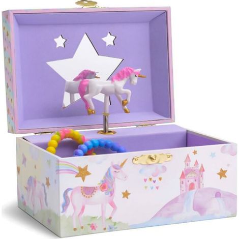 Carillon unicorno, con contenitore per gioielli, multifunzione, 14,510,58,5 cm, multicolore (1/5)
