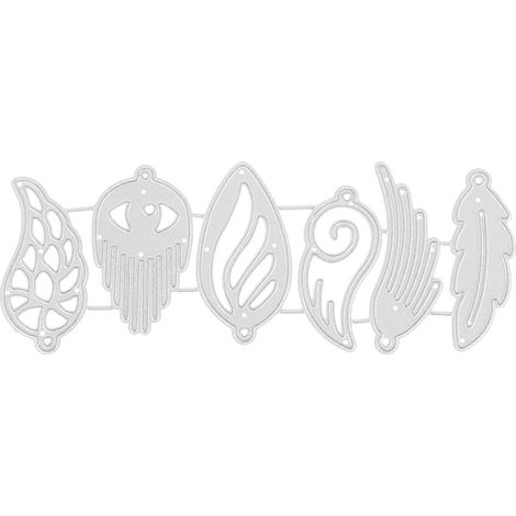 Matrice de découpe en acier au carbone pour boucles d'oreilles, matrice de découpe pour boucles d'oreilles pendantes, moule en acier au carbone pour bricolage (1/5)