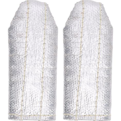Beyamis Lot de 2 gants de soudeur unisexes en feuille d'aluminium, protections thermiques pour les doigts, format poche, pour soudage TIG. (1/5)