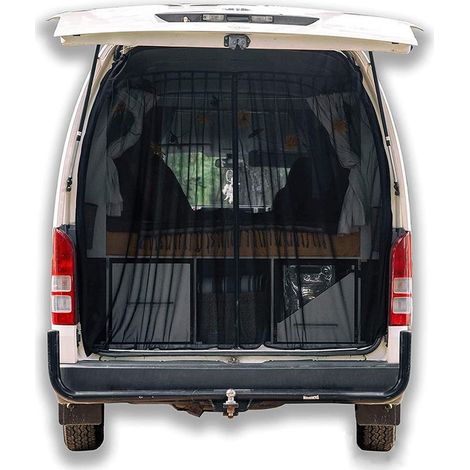 Moustiquaire magnétique universelle pour fourgons, camping-cars et caravanes – filet anti-moustiques arrière avec aimants sur les 4 côtés (1/5)