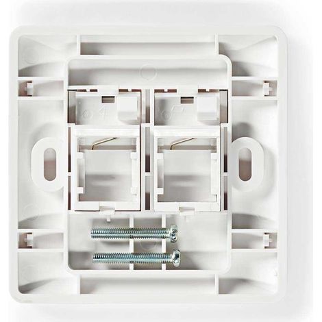 Placa frontal keystone de red placa ansiktsplatta rj45 puertos de 2 puertos abs vitamina kuvert