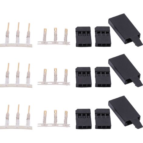 Lot de 50 connecteurs servo avec verrou, fiches mâles femelles dorées, kit de terminaisons plaquées or pour récepteur (1/5)