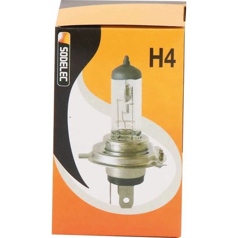 Ampoule h4 12v p43t 60/55w blanche SODELEC - 16009