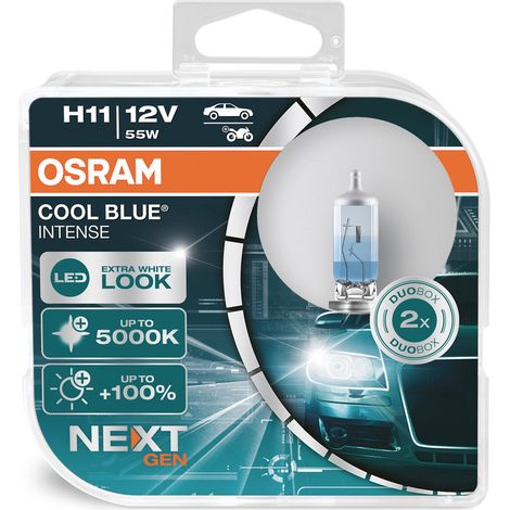 Osram Automotive 4062172387651 Halogen Leuchtmittel COOL BLUE® INTENSE H11 55 W 12 V