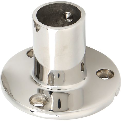 MJS013 90° Base Ronde Acier Inoxydable Embarcation Main Courante Raccord 22MM (1/5)