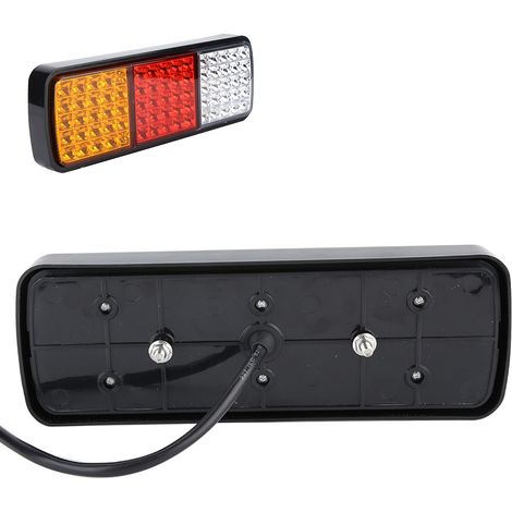 Feu arrière 12V 75LED indicateur stop clignotant pour remorque camion (1/5)