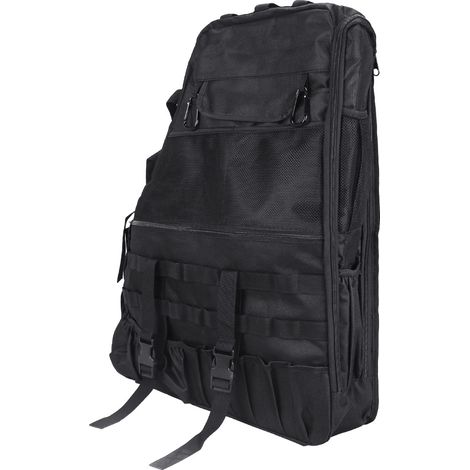 Der Gepäckträger ist kompatibel mit Jeep Wrangler, JK, TJ, LJ usw. und wird mit verschiedenen Taschen und Aufbewahrungsfächern geliefert.