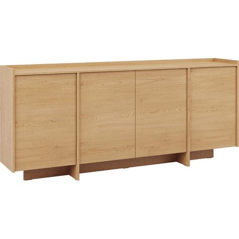 Buffet Japandi mit 4 Türen, Holzoptik, 200.1cm