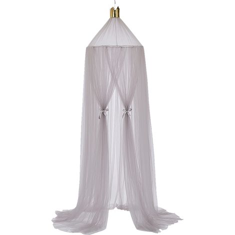 Moustiquaire grise pour lit, rideau de lit en maille, décoration de chambre (1/5)