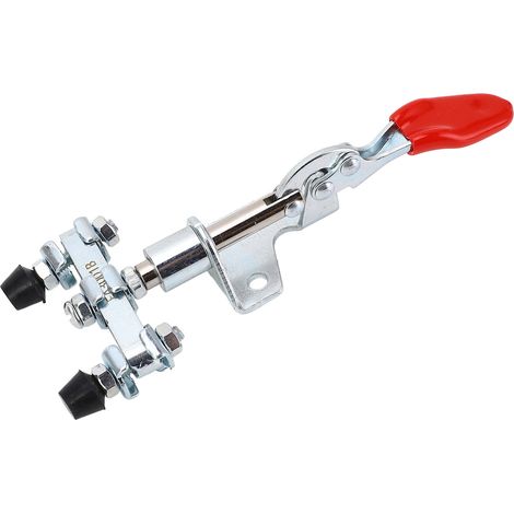 Pince à double tête réglable à action push-pull et dégagement rapide pour le travail du bois, capacité de maintien de 45 kg, course de 16,7 mm (1/5)