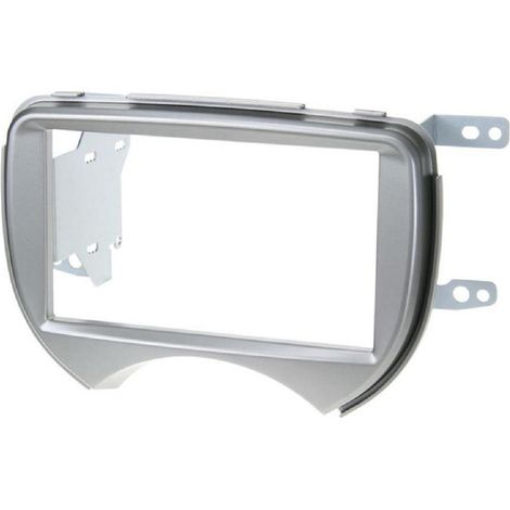 Kit Facade autoradio FA0031 compatible avec Nissan Micra K13 Argent