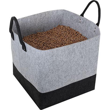 Sac à granulés EDA Jura Montania 60 L en feutrine gris 40 kg (1/5)