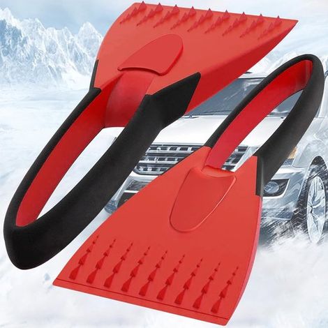Eiskratzer – 2-teiliges Auto-Eiskratzer-Set, Eiskratzer für die Windschutzscheibe, geeignet für Heck- und Seitenscheiben, Winterwerkzeug (1/2)