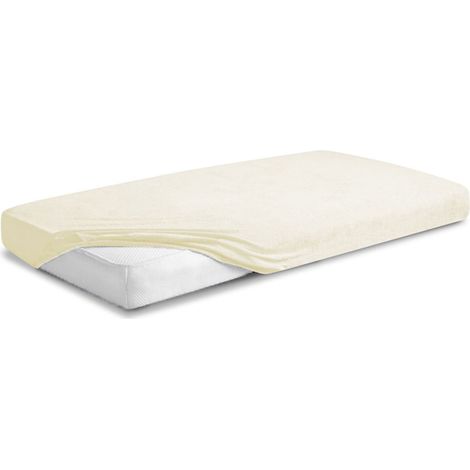 Frottee-Spannbettlaken mit Gummizug, klassisch, 60 x 120 x 10 cm (1/5)