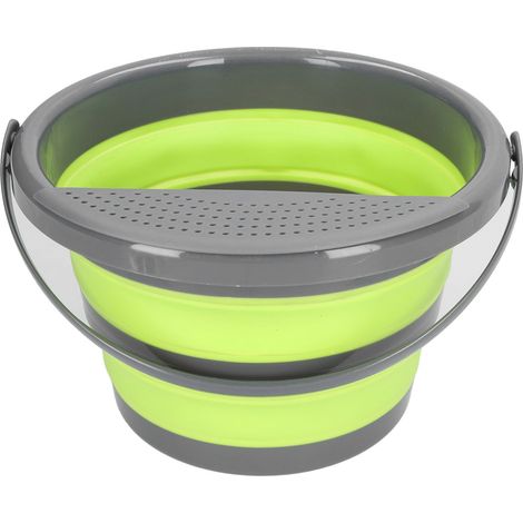 Seau pliable 5L grande capacité, multifonctionnel, non toxique, inodore et écologique (1/5)