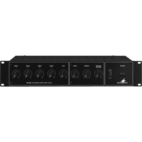 [NEUWERTIG] B-Ware Monacor Ela Verstärker Endstufe Pa 900 Montagewinkel Line Eingang Lieferumfang