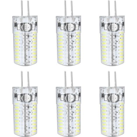 G4 72LED 5W Maiskolben-LED-Lampe, 6 Stück, Kaltweiß (3014), Ideal für Pendelleuchten, Deckenleuchten, Wandleuchten und Tischlampen (1/5)