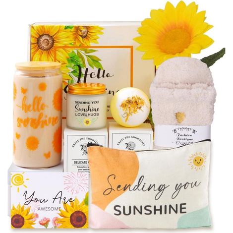 MEIMUCUL Geschenkset Frauen Sonnenblume Wellness Geburtstag Weihnachten (1/5)