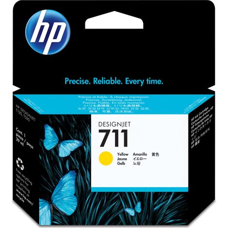 Cartuccia d'inchiostro HP 711 (CZ132A), gialla (1/3)