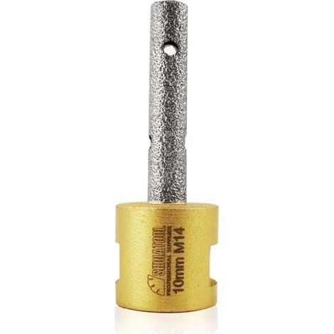Fraise Diamantée 10mm Trépans de Fraisage Agrandir et Forme Trous Existants pour Granit Céramique Marbre Porcelaine (1/4)
