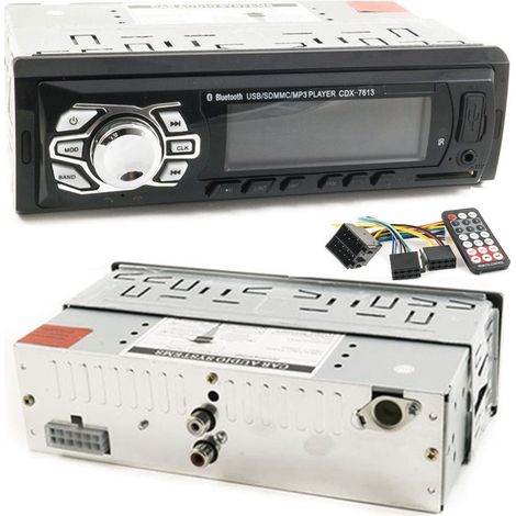 Radio Stereo Radio Bluetooth Fm Mp3 Sd Aux Slot Usb Cdx-7613 Avec Télécommande (1/2)