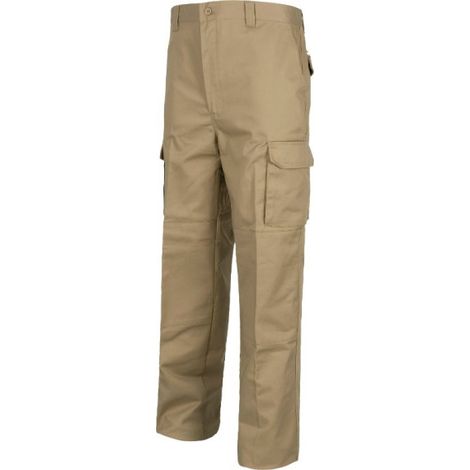 Pantalón industrial de alta resistencia con cordón ajustable WORKTEAM B1416 52 Beige