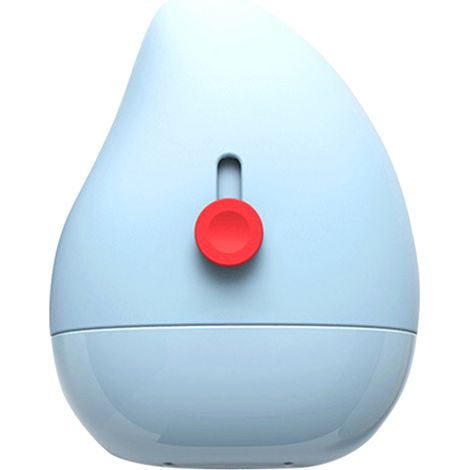 Tampon encreur de protection des données personnel - Mini destructeur de documents portable pour colis et courrier - Bleu (1/5)