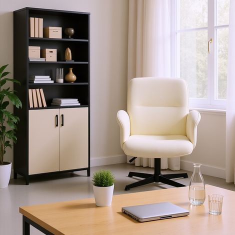 URBAN MEUBLE Chaise De Loisirs Rotative Au Design Ergonomique Et Dossier Inclinable (1/5)
