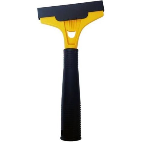 Grattoir à vitres, outil de nettoyage sans résidus, durable, léger, jaune (1/4)