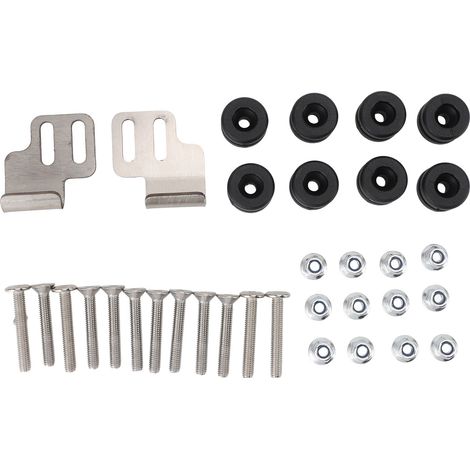 Einziehbare seitliche Montagehalterungen und Sicherheitsbefestigungsmechanismus für Motorräder, sichere Metallbefestigung, Heckklappenmontage (1/5)