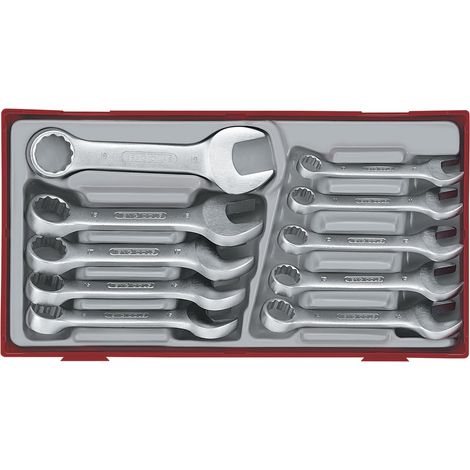 Jeu de clés de serrage courts TT1 tray 10-19mm 10 pièces Teng Tools TT6010M (1/2)