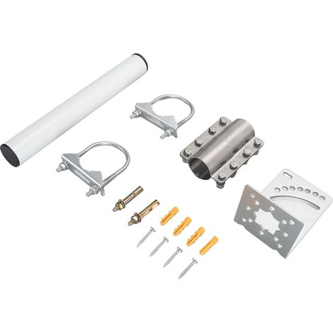 Kit de montage pour antenne satellite Starlink V2 rectangulaire, fixation professionnelle à angle droit, résistante aux intempéries, pour toit. (1/5)