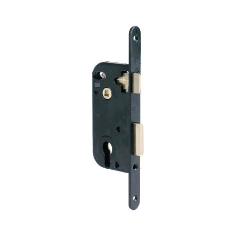 Serrure à encastrer monopoint axe 50 pêne dormant demi-tour clé i MULTIBAT bouts ronds - JPM Gauche 50 70 Nickelé (1/2)
