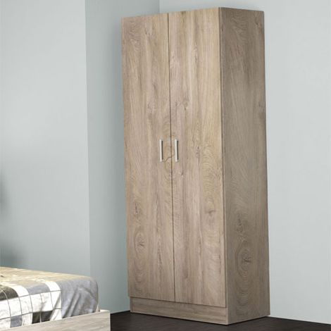 Armadio guardaroba camera da letto due ante in legno