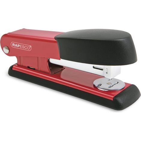 Rapesco R53500R2 Bowfin Cucitrice da Tavolo, Cuce fino a 25 Fogli, Rosso (1/2)
