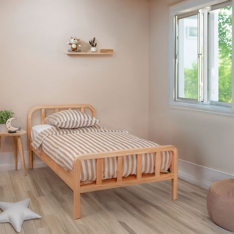Ensemble matelas ferme mousse Tranquillité 2.0 + Lit enfant en pin massif bois naturel 90x190 - LT17019 - Tranquillité 2.0 (1/5)