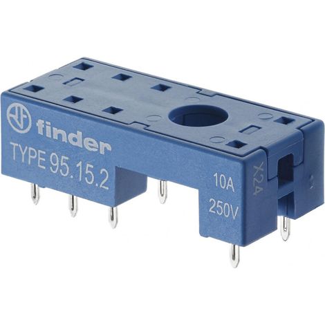 Support CI 12A 250V séries 4051,4052 4061 bleu étrier métallique bas profil FINDER 95152SNA