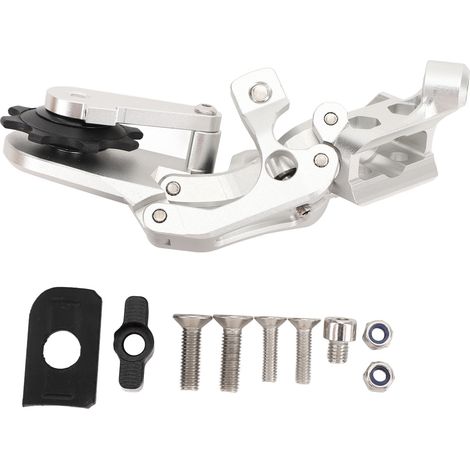 5/6/7-Gang-Schaltwerk hinten mit Adapter für Brompton C-Line-Rahmen mit einem Loch, silberfarben (1/5)