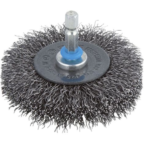 Cepillo de disco de alambre de acero ø75 x 16 mm