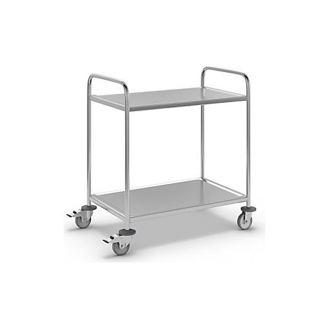 Kongamek Carrello di servizio in acciaio inox lungh x largh x (1/3)