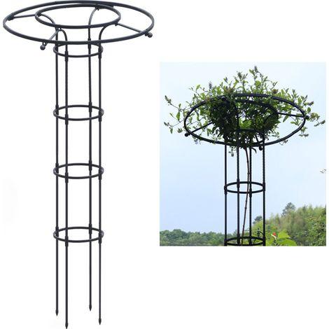 Cadre d'escalade pour Plantes de Jardin, Treillis de Jardin Vertical en Métal, Treillis d'escalade pour Parapluie en Métal(150CM)