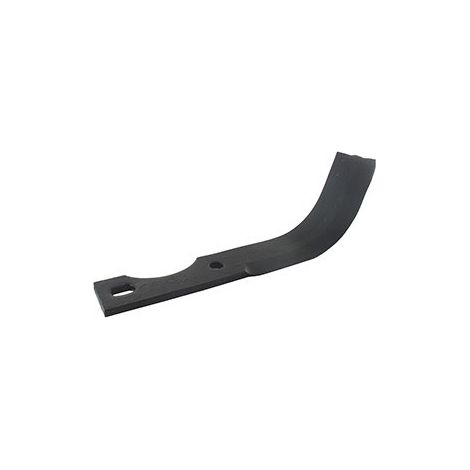 Cuchillo de fresa recto adaptable para motocultor Agria Modelo 7700 Global - Benassi Modelo Al-75/3/9. L: 220mm, Diámetro de taladro ø 10,5mm, E