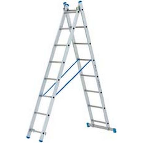1PZ SCALA STILO ALLUMINIO DOPPIA/ESTENSIBILE GR EN 131 - 2x11 gr. cm.314-510h. Kg.17 base cm.96 (SL310-2)