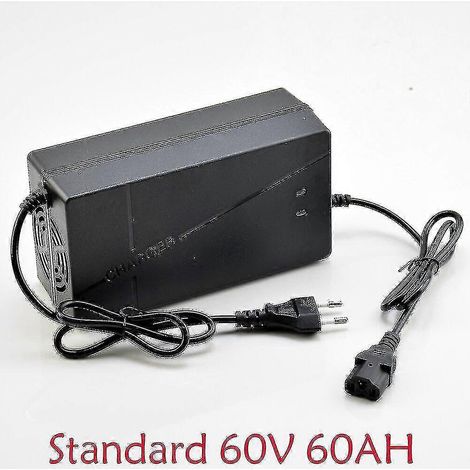 Chargeur intelligent pour batteries au plomb-acide 48 V, quads et karts (standard 60 V 60 Ah), 60 V, 72 V, 96 V, 50 Ah et 60 Ah, pour tricycles électriques, vélos, scooters (1/5)