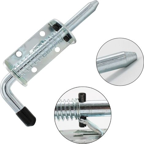 1 loquet à ressort, goupille de loquet à ressort professionnelle en acier inoxydable, avec (1/5)