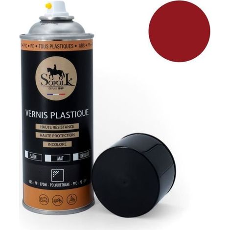 Pintura plástica de alta resistencia: interior y exterior SOFOLK - 15-BORDEAUX MATE - Aerosol 400ml (1/2)