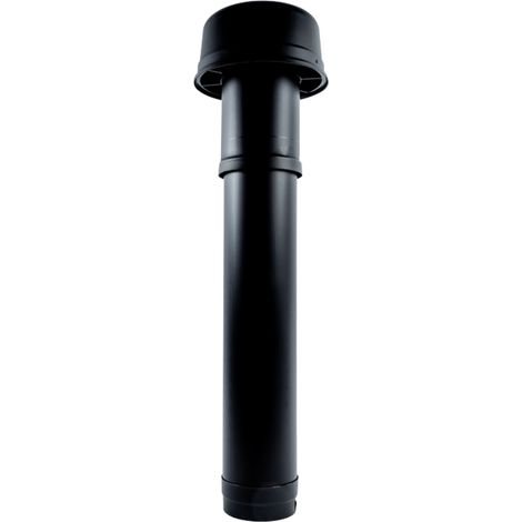 Wolf Dachdurchführung DN180 isoliert, L:1159mm, schwarz, für CWL, 2575803