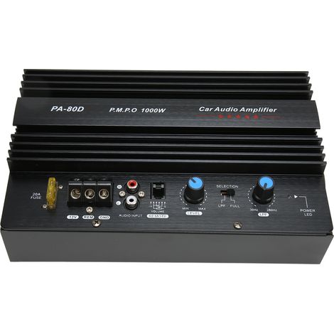 Amplificateur de Puissance Voiture 12V 1000W - Carte Ampli Subwoofer Haut de Gamme pour Autoradio - Modèle PA 80D (1/5)